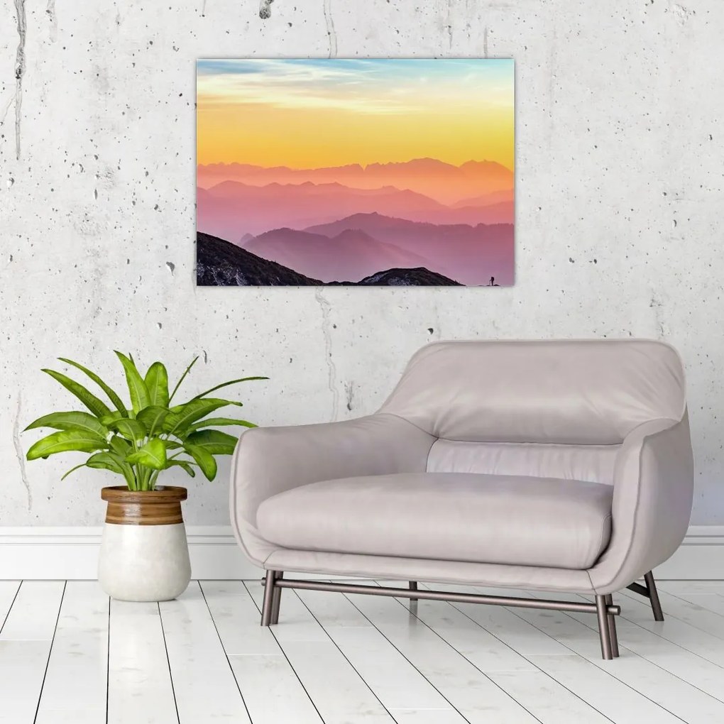 Obraz kolorowego nieba (70x50 cm)