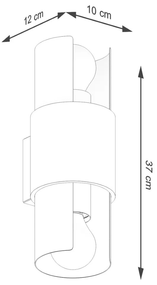 Biały kinkiet Aurea – Nice Lamps