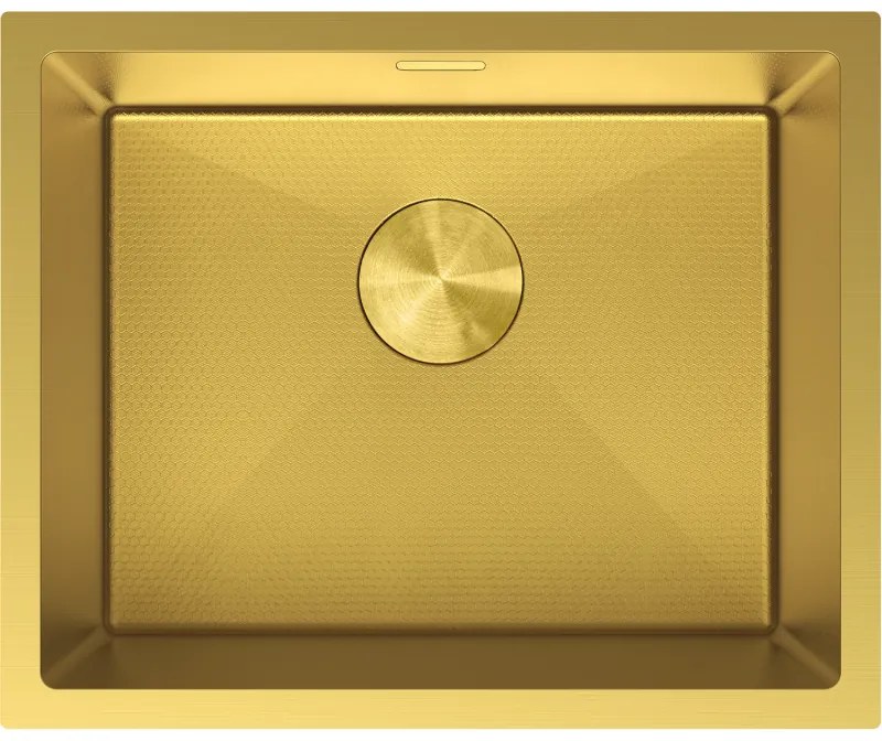 Mexen Trixo zlewozmywak stalowy 1-komorowy 540 x 440 mm, złoty HC - 6414541000-55HC