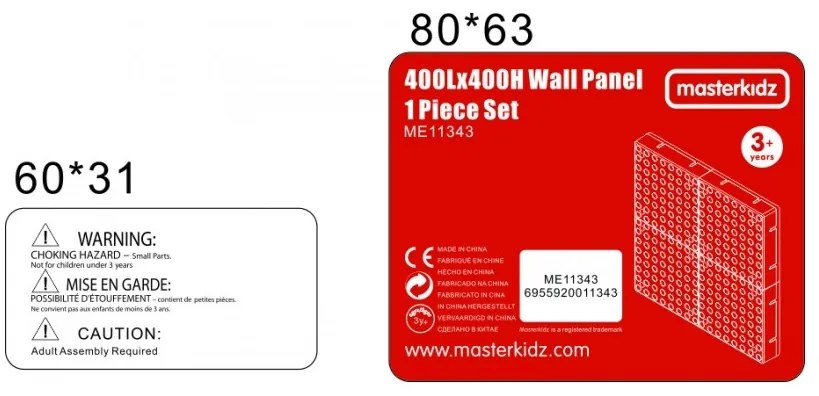 Masterkidz panel ścienny tablica naukowa kreatywna stem + panel monatażowy 40 x 40 (cm)