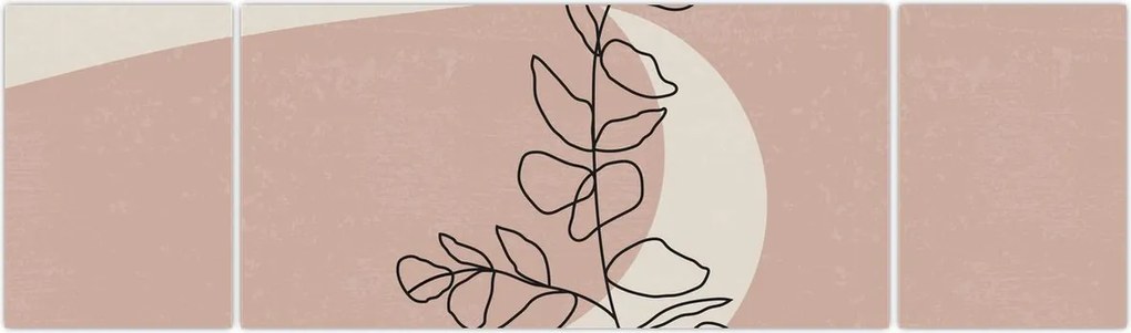Obraz - Boho leaves N⁰2 (170x50 cm)