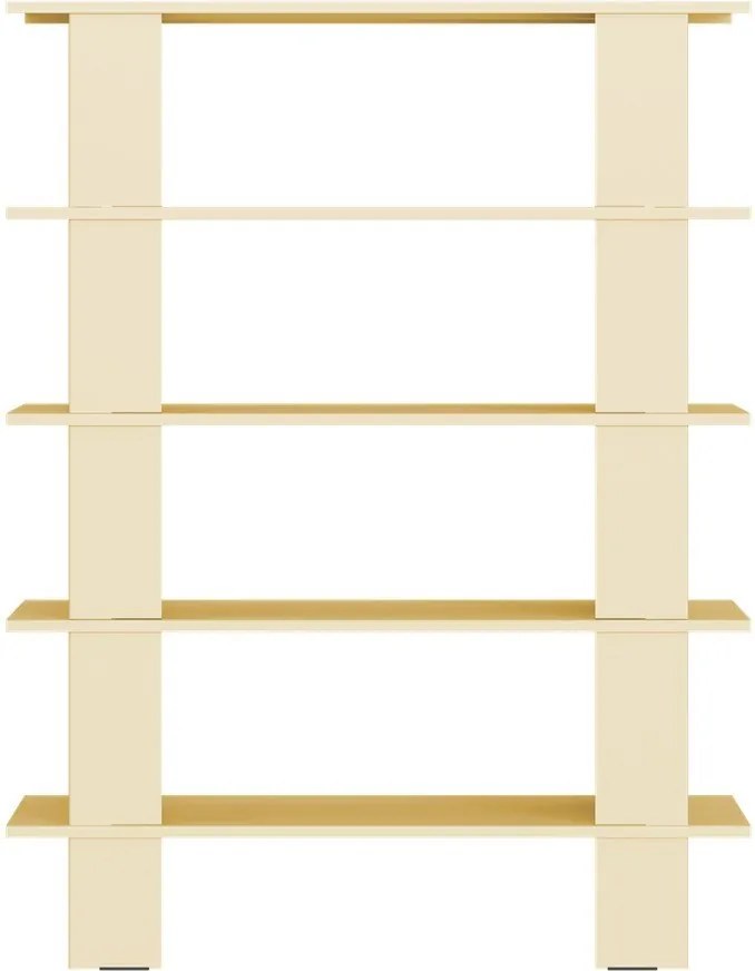 Żółty metalowy regał 120x156x37 cm Hes – noo.ma