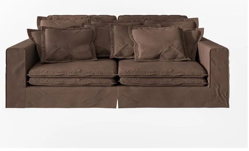 Ciemnobrązowa sofa 236 cm Nora – Ropez