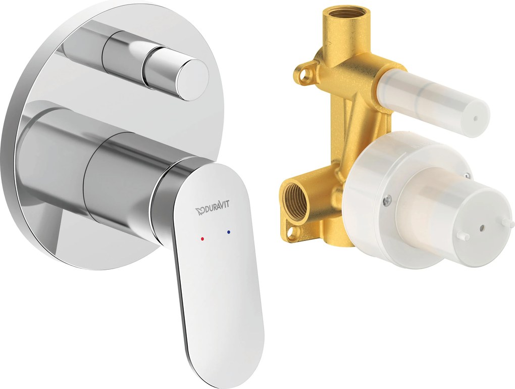 Jednouchwytowa bateria podtynkowa Duravit Wave