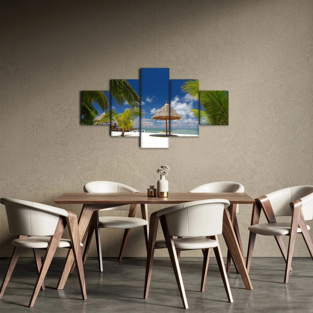 Obraz - Plaża z białym piaskiem (125x70 cm)