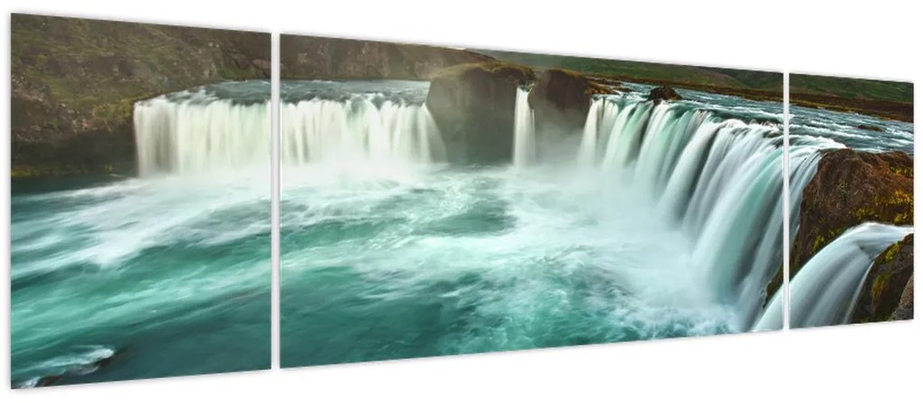 Obraz - Wodospady (170x50 cm)