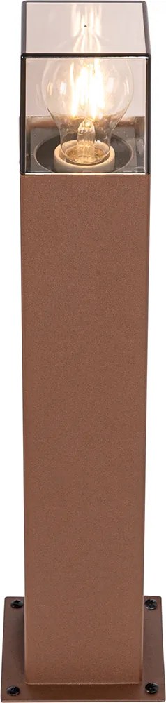 Industrialna lampa podłogowa zewnętrzna rdzawo-brązowa 50 cm IP44 - Denmark