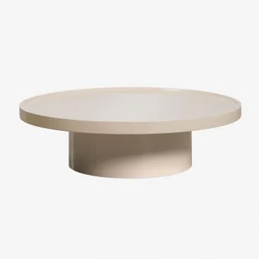Okrągły Stolik Kawowy Z Mdf Cirela Ø120 Cm - Sklum