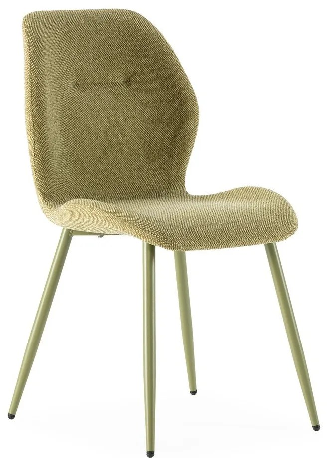 Zielone tapicerowane krzesła zestaw 4 szt. Ansu – Marckeric