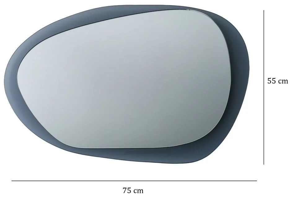 Lustro Aqua Fume 55 x 75 cm