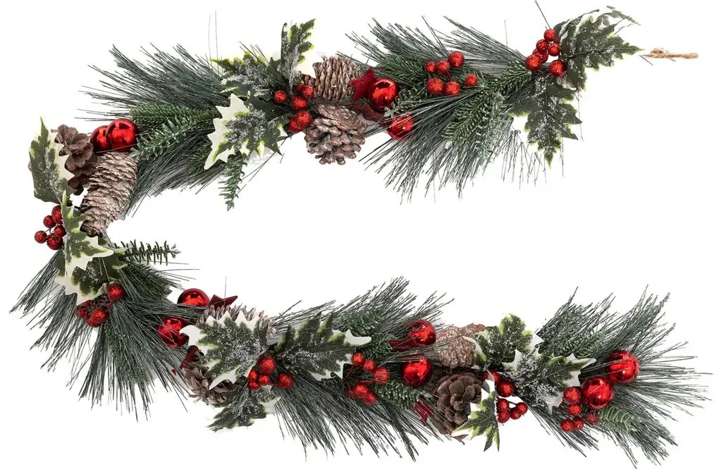 Naturalna girlanda z szyszkami, 100 cm