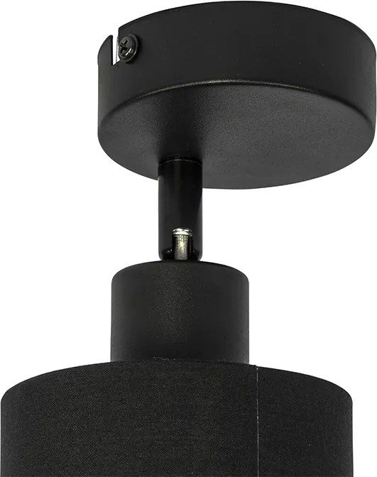 Lampa sufitowa czarna regulowana - Hetta