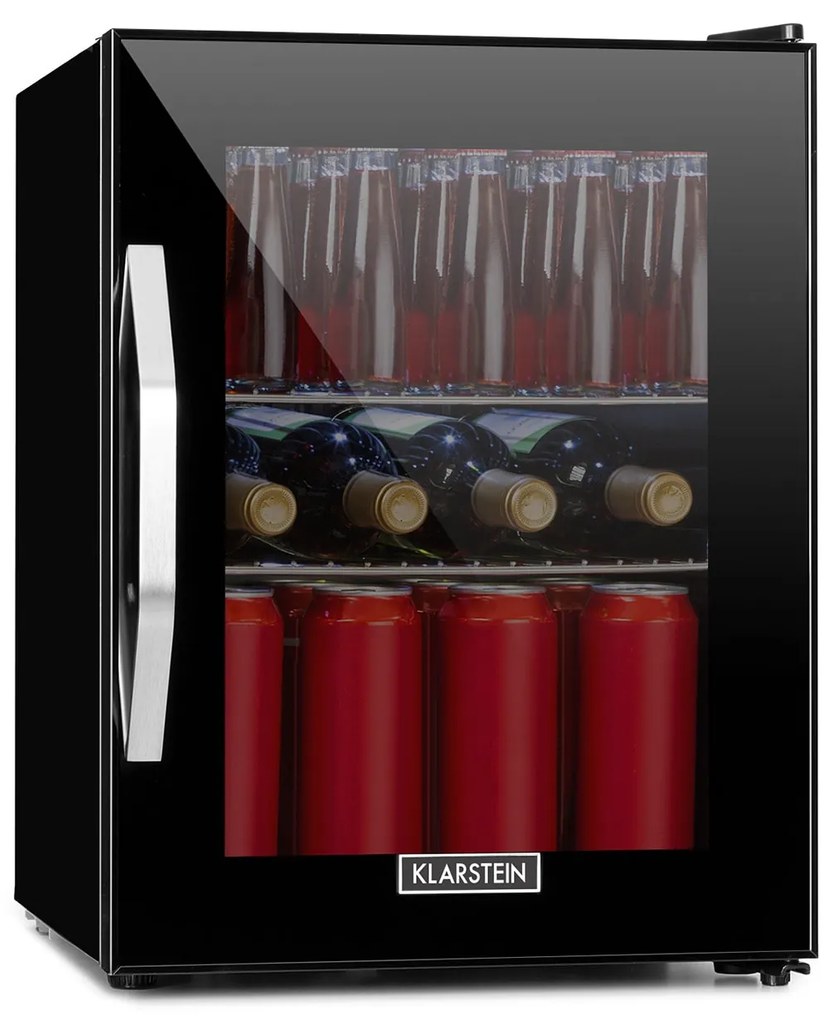 Klarstein Beersafe Reflect 55.2cm 33L Lodówka na Napoje Czarny
