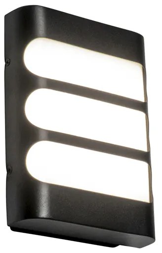 Nowoczesna lampa ścienna czarna w tym LED IP44 - Gaev