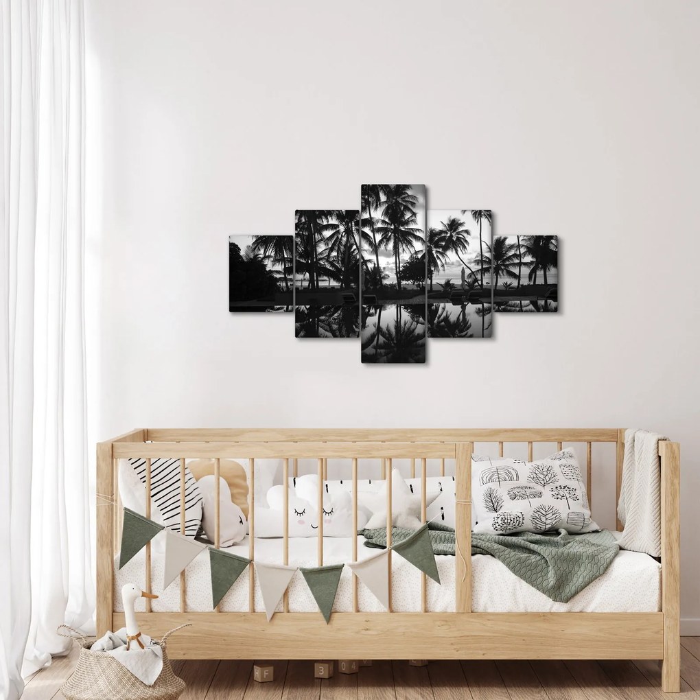 Obraz tropikalnej wyspy (125x70 cm)