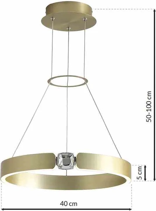 Lampa wisząca złota SIRIUS 26W