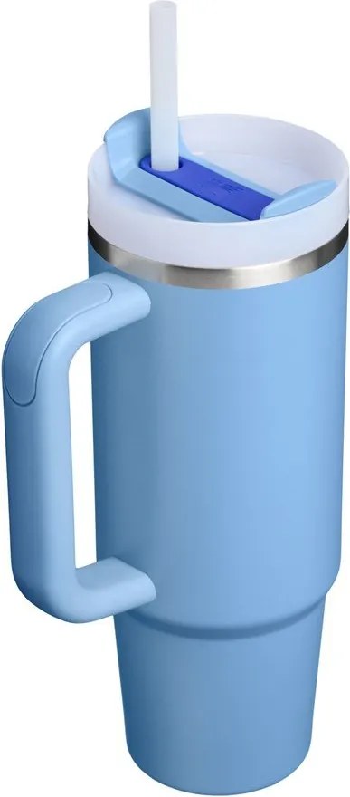 Niebieski termos ze stali nierdzewnej ze słomką 890 ml Quencher H2.O FlowState™ Tumbler Blue Sky – Stanley