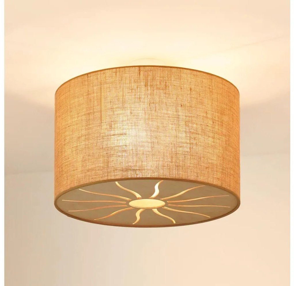 Brilagi - Lampa sufitowa COUNTRY ROLLER 1xE27/15W/230V pr. 50 cm beżowa