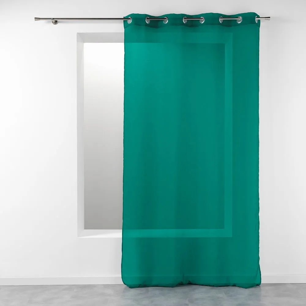 Zielona firanka 140x280 cm Telma – douceur d'intérieur