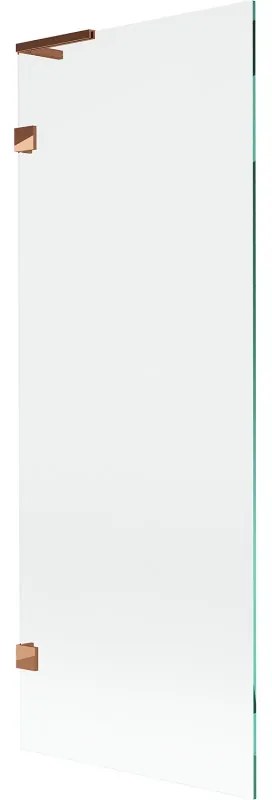 Mexen Lunar L parawan nawannowy 1-skrzydłowy 70 x 150 cm, transparent, różowe złoto - 897L-070-000-60-00