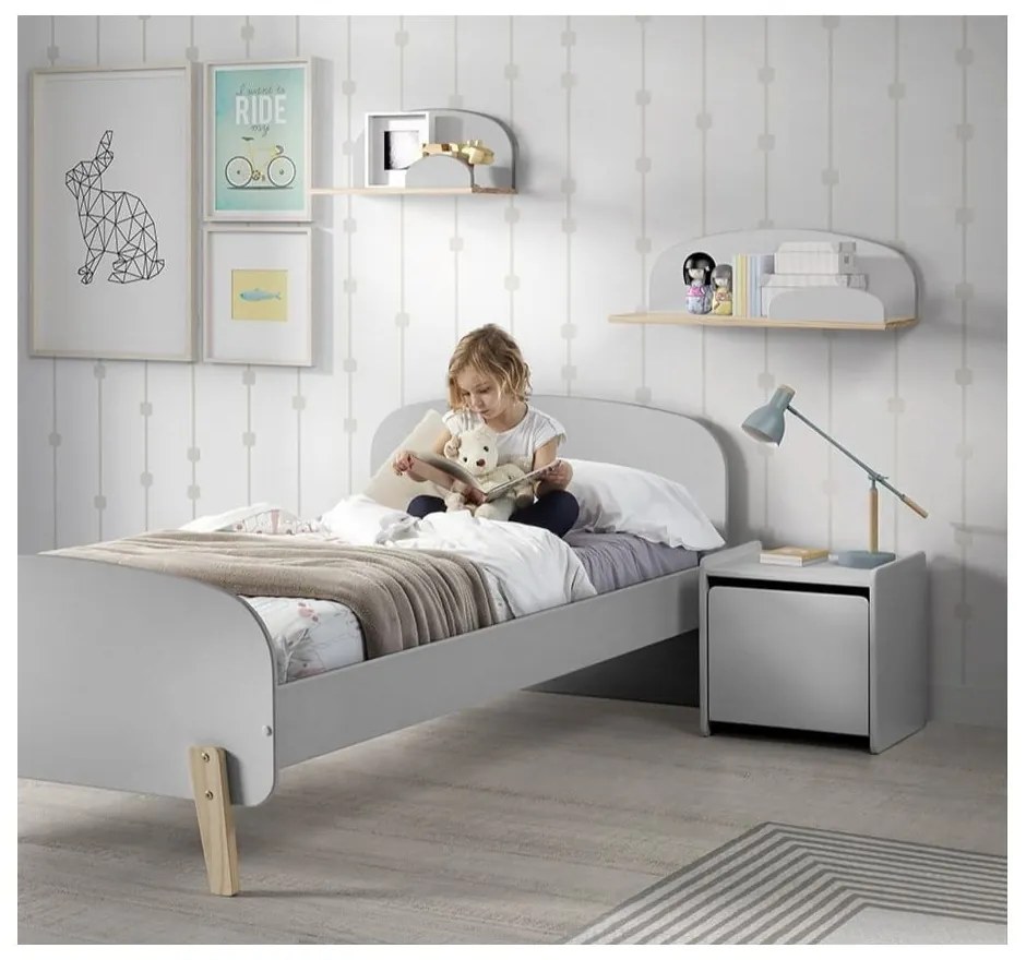 Szara szafka nocna Vipack Kiddy