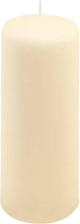 Zestaw świec słupkowych, 20 cm, Ø 7,5 cm, kremowy, 6 sztuk.
