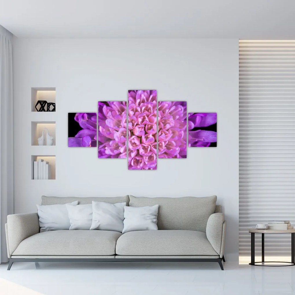 Szczegółowy obraz kwiatu (125x70 cm)