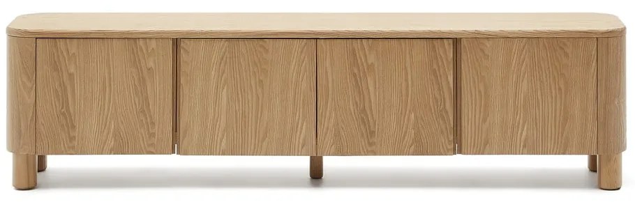 Szafka pod TV w dekorze jesionu w naturalnym kolorze 200x52x40 cm Salaya – Kave Home