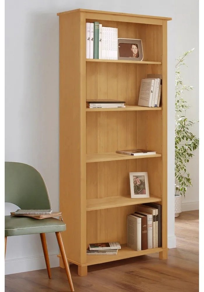 Regał z litego drewna sosnowego 77x171 cm Pivo – Støraa