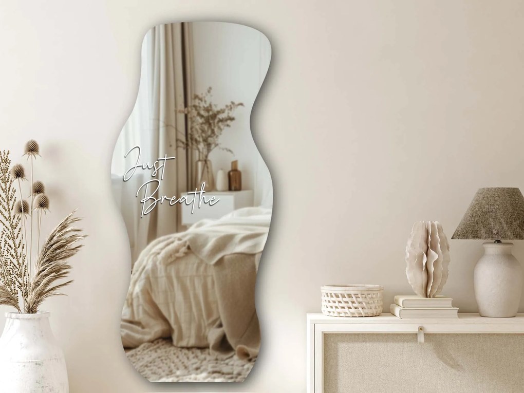 Naklejka na lustro S28 – Just Breathe