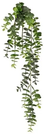 Sztuczna roślina Eucalyptus wisząca, 63 cm,zielona