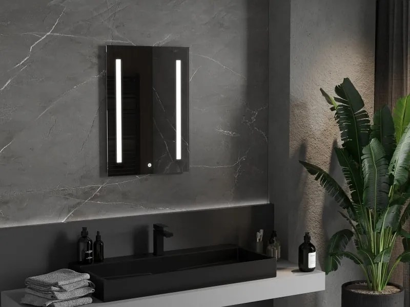 Mexen Remi lustro łazienkowe podświetlane 50 x 70 cm, LED 6000K, antypara - 9804-050-070-611-00