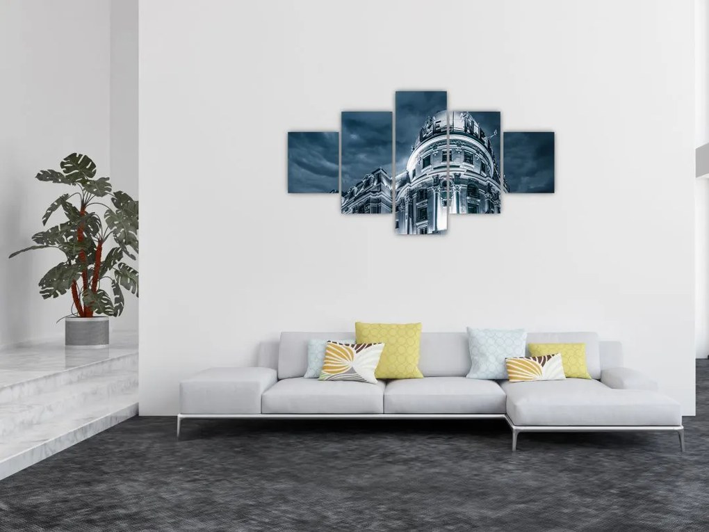 Obraz architektury w ciemności (125x70 cm)