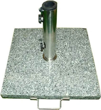 Podstawa z granitu i stali nierdzewnej z kółeczkami pod parasol 25 kg