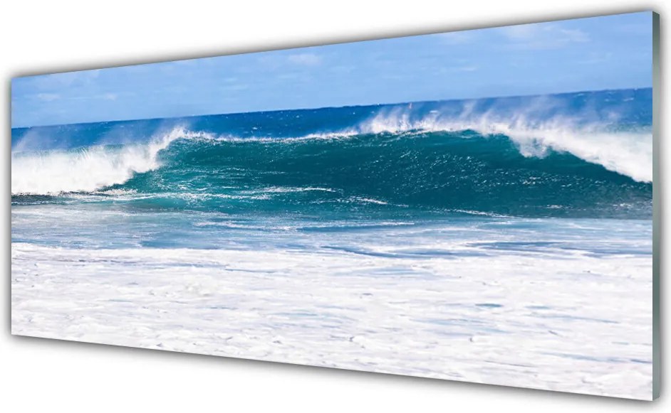 Panel Szklany Dynamika Morskiej Fali