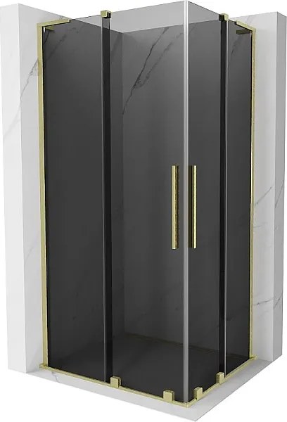 Mexen Velar L Duo kabina prysznicowa rozsuwana 90 x 80 cm, grafit, złota szczotkowana - 871-090-080-02-43-55