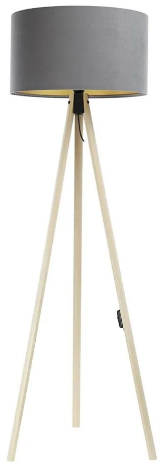 Lampa podłogowa STANDART 1xE27/60W/230V szare/beżowy