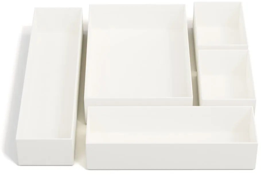 Kartonowe organizery do szuflady zestaw 5 szt. Emma Paper Laminate – Bigso