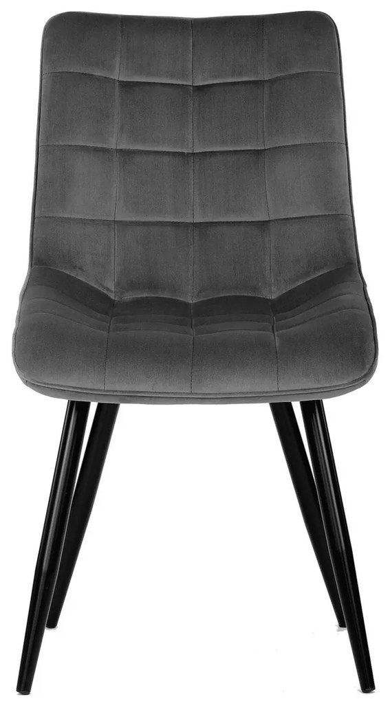 Zestaw krzeseł do jadalni CT-384 GREY4, 4 szt.