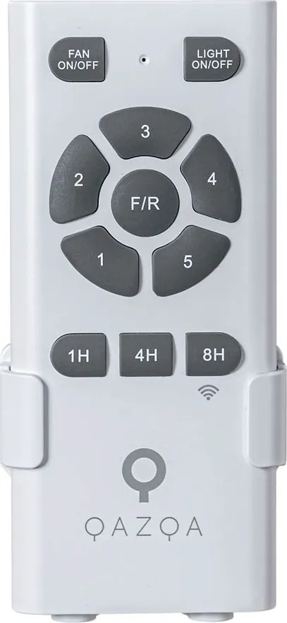 Biały wentylator sufitowy z LED i pilotem - Sofio