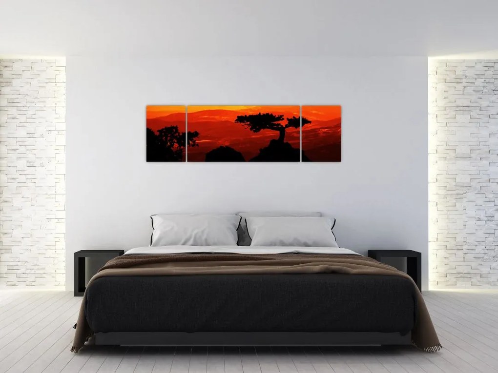 Obraz - Zachód słońca (170x50 cm)