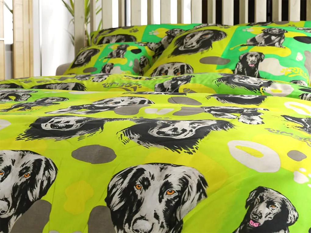 PrzytulneMieszkanie.pl PrzytulneMieszkanie.pl Bawełniana pościel ARTEMIS zielona, 100% bawełna Rozmiar pościeli: 2 szt 70 x 90 cm | 200 x 220 cm