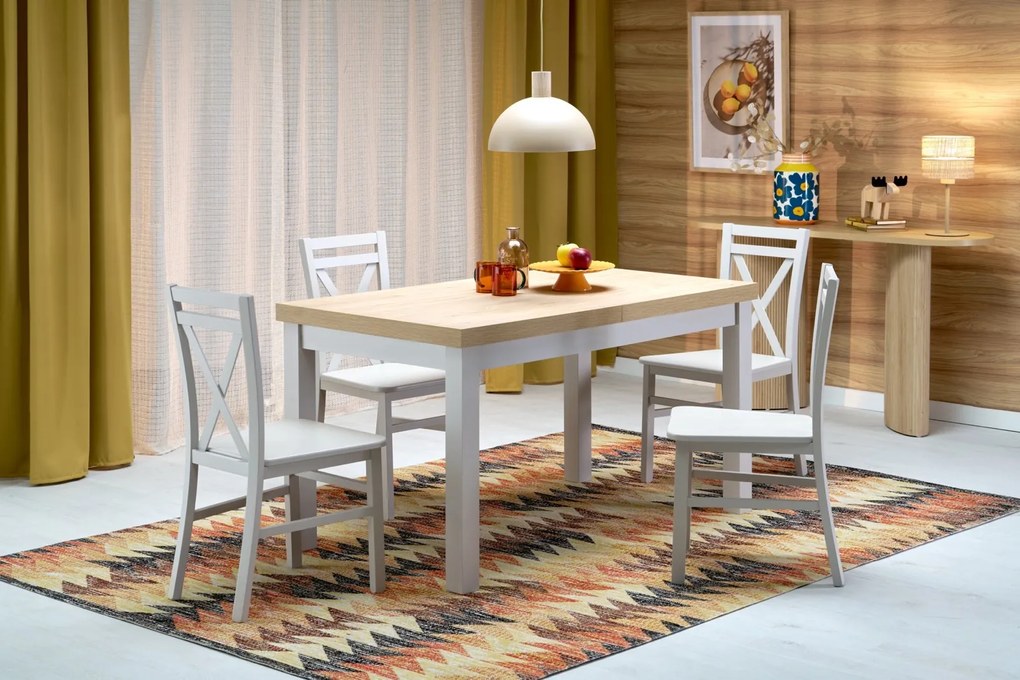 Drewniane krzesło w kolorze kaszmir do jadalni Dariusz 2 Halmar