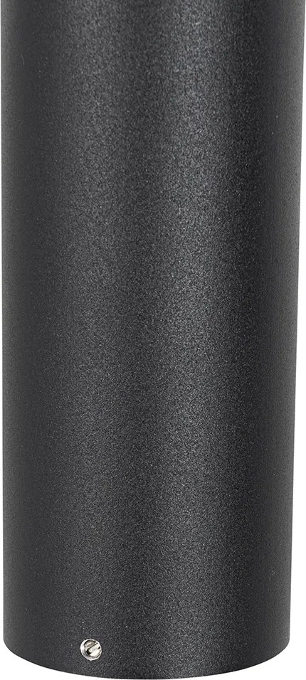 Lampa zewnętrzna czarna z kolcem do ziemi i dławikiem kablowym 50 cm IP44 - Solo Deluxe