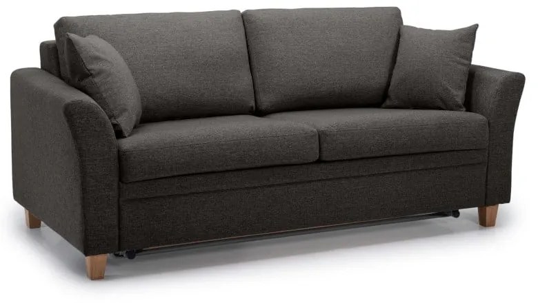 Antracytowa rozkładana sofa Scandic Sonia