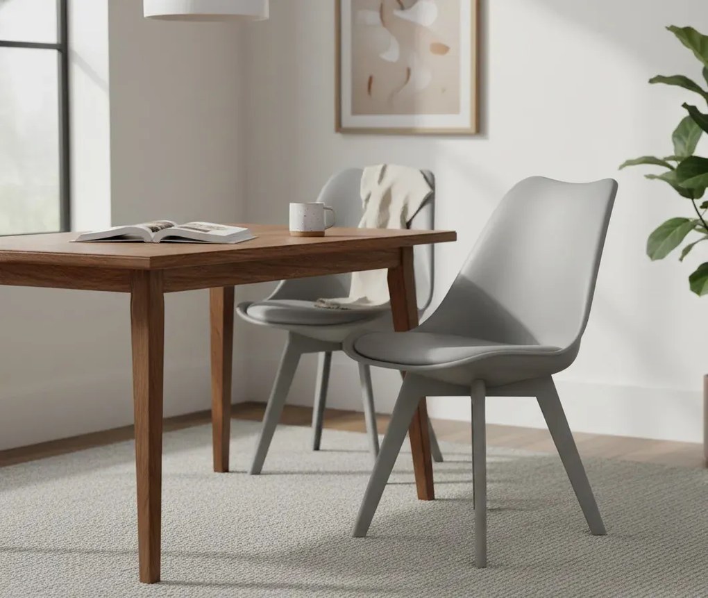 Szare nowoczesne krzesło  R9-H45