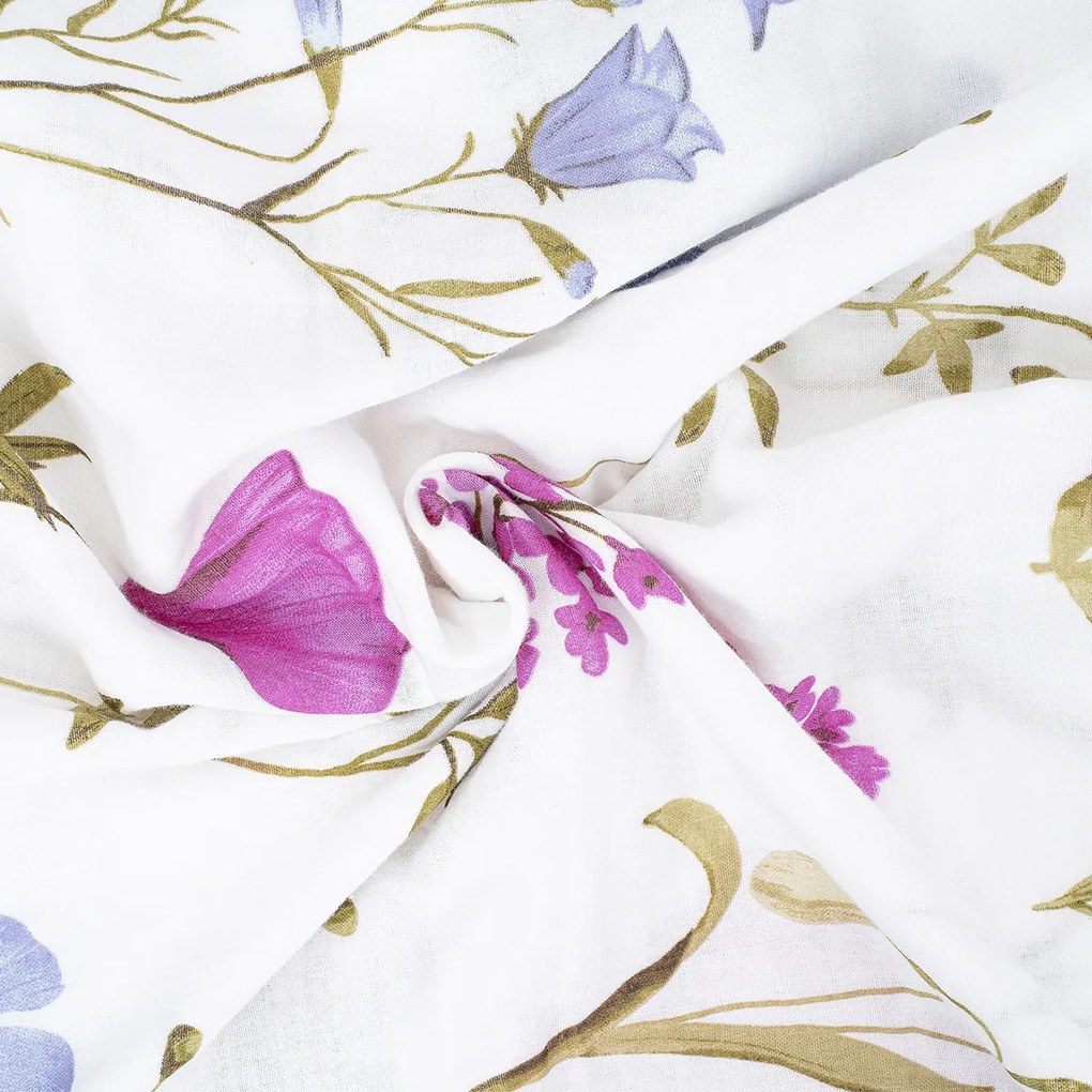 4Home Pościel muślinowa Wildflower Harmony, 140 x 220 cm, 70 x 90 cm