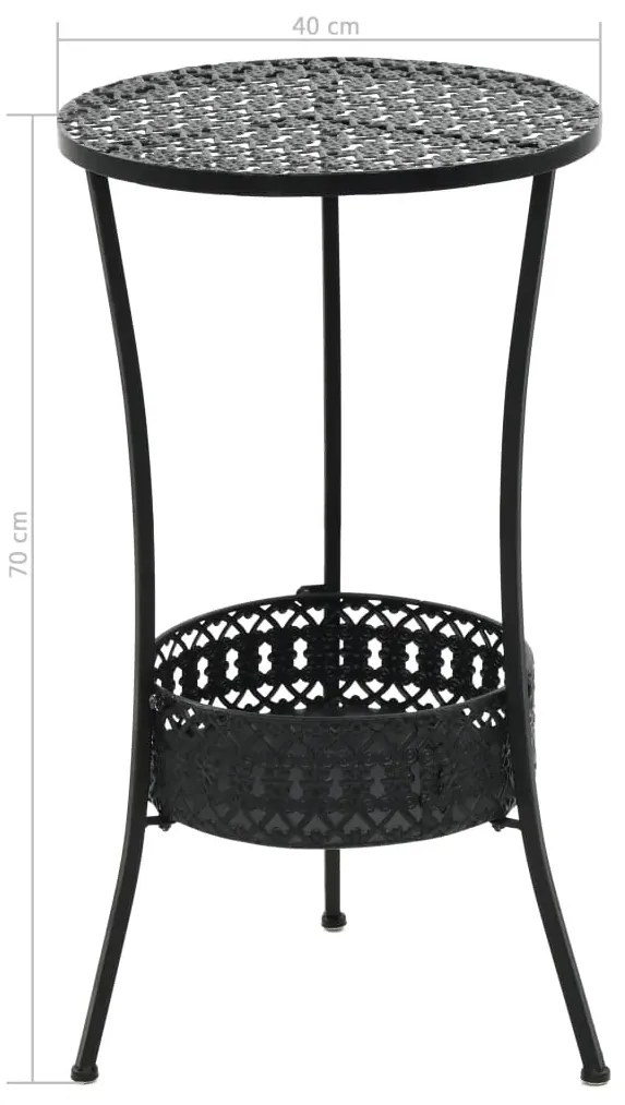 Metalowy okrągły stolik na taras C9-M74