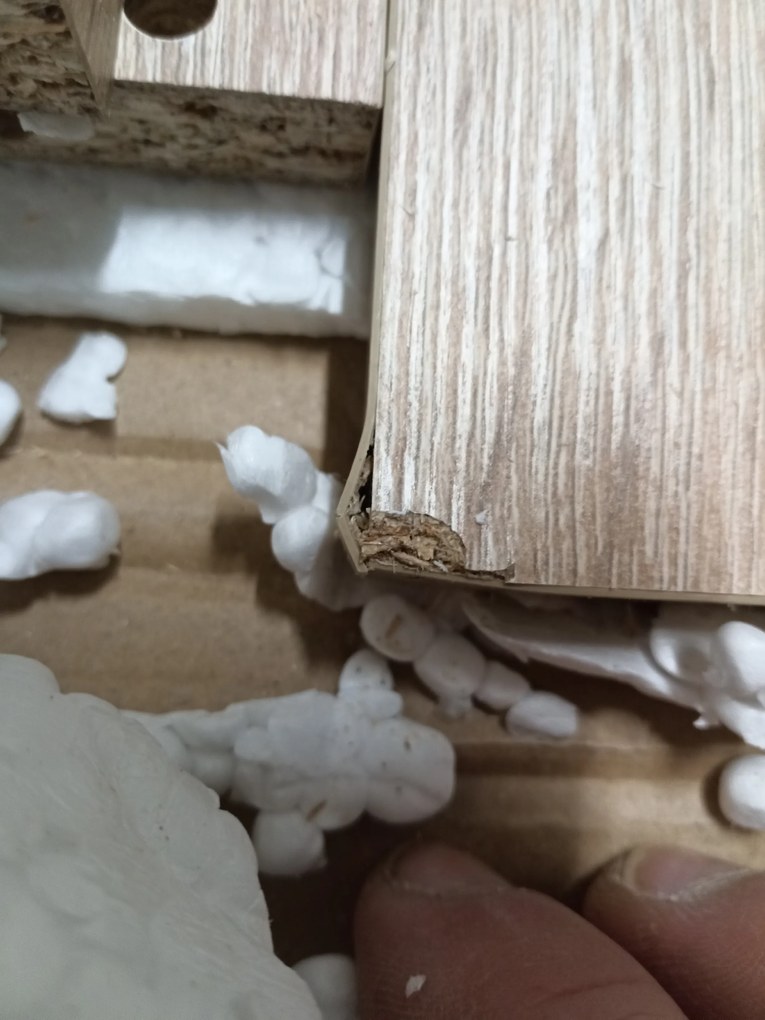 PROMOCJA Stół jadalniany z blatem w dekorze dąb sonoma UMEKO 120x80 II. jakość