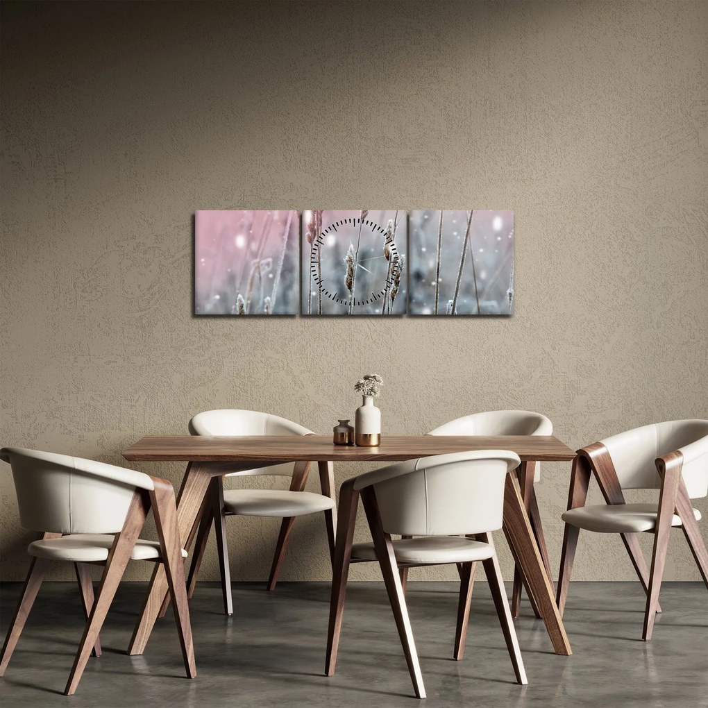 Obraz - Chwila (z zegarem) (90x30 cm)